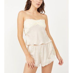 NWT Free People All Dressed Up Tube / Ivory Combo
